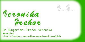 veronika hrehor business card